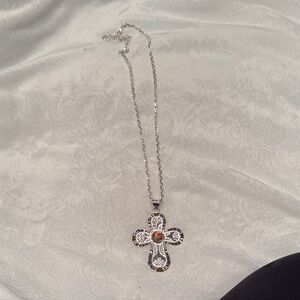Montana Silversmiths Silver and Gold Cross Necklace